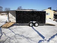 7 x 16 + 5 Drive on Drive Off Snowmobile
                    Trailer