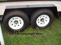 Steel White Wagon Wheels