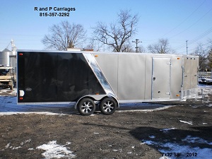 R and R All Aluminum INline Snowmobile Trailer
                  Slasher Elite
