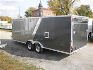 R and R All Aluminum Slasher Elite Snowmobile
                  Trailer Pewter and Charcoal