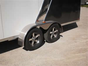 R and R All Aluminum Slasher Elite Snowmobile
                  Trailer White and Charcoal